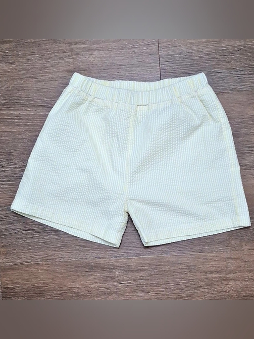 The Beaufort Bonnet Company Shorts/Swim Trunks Yellow & White Size 6